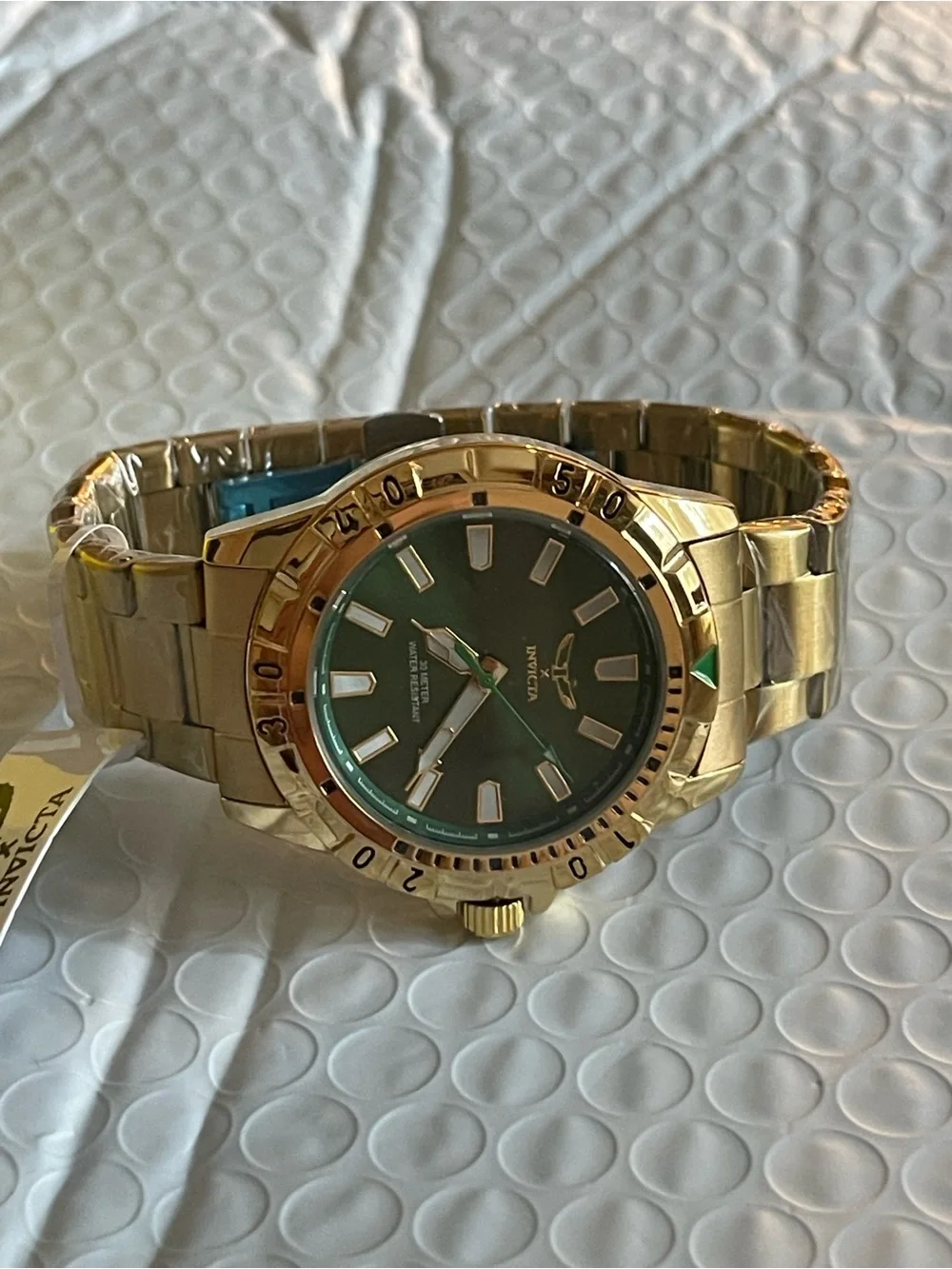 NEW Invicta Specialty I by Invicta Men's Watch - 42mm, Gold & green (69034)